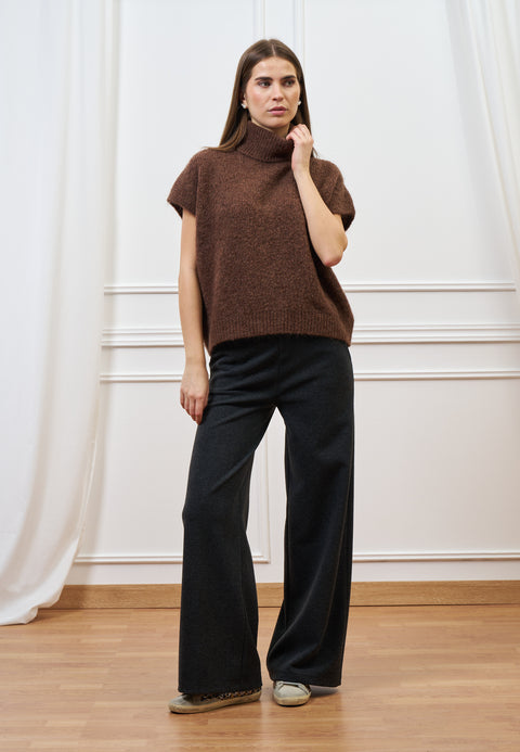 Pantalone palazzo melange