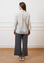 Pantalone palazzo in tencel - GRIGIO MEDIO