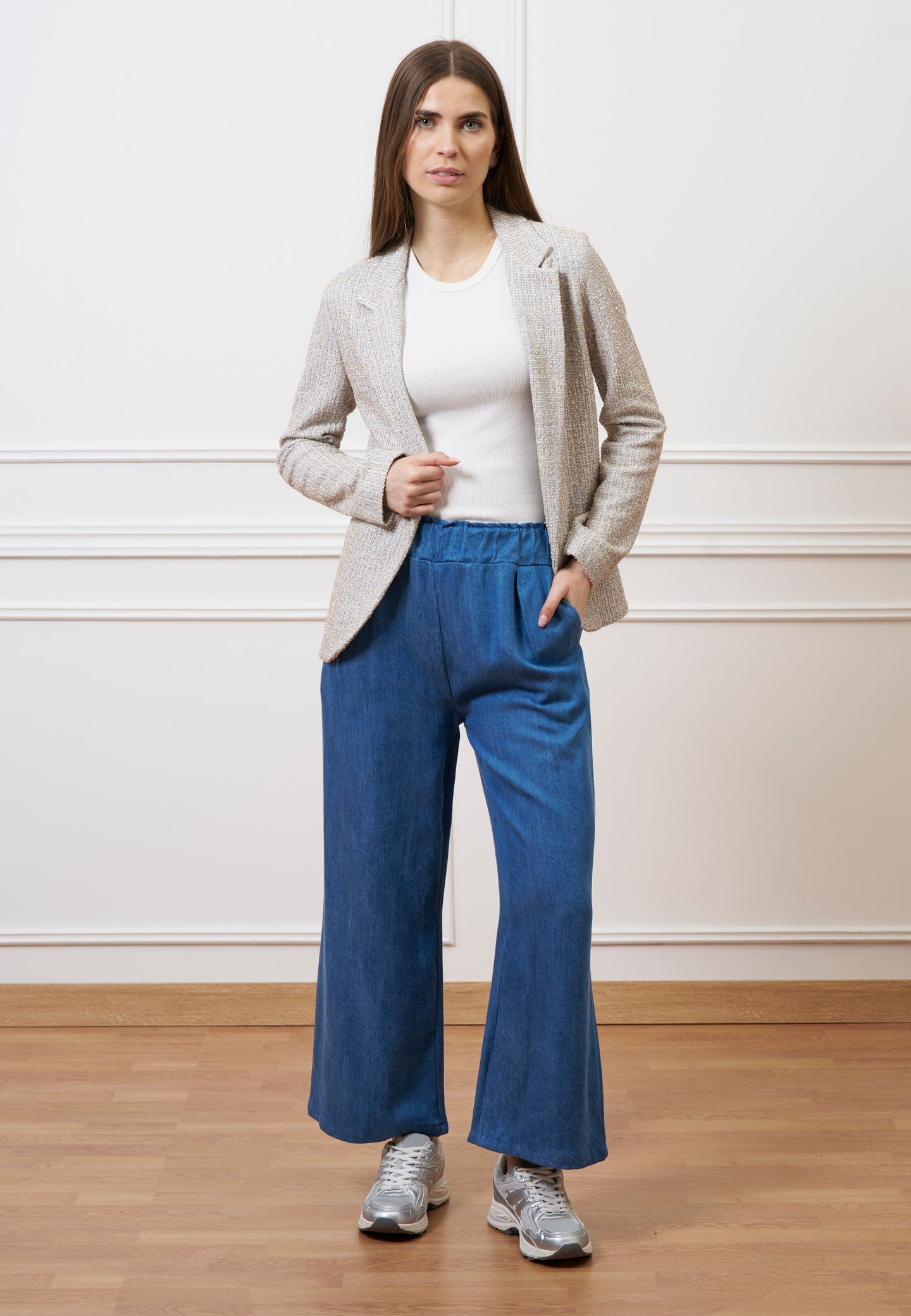 Pantalone palazzo in tencel - JEANS