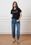 T-shirt con orsetti perline - NERO