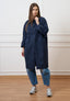 Cappotto a ovetto in cotone - BLU