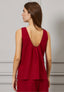 Blusa smanicata scollo sul retro