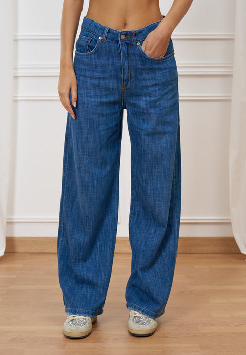 Jeans gamba ampia palazzo