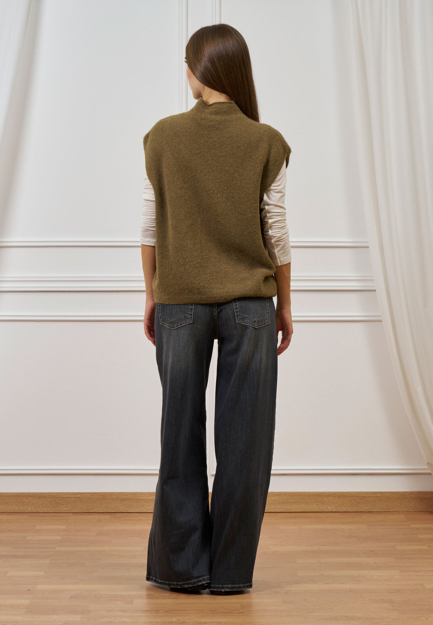 Maglia over smanicata