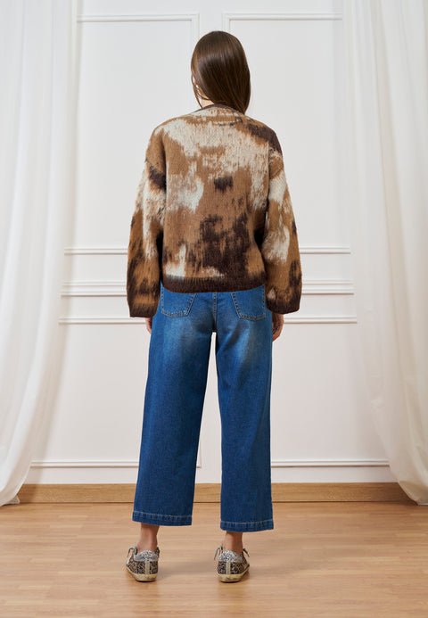 Maglia jacquard degradé