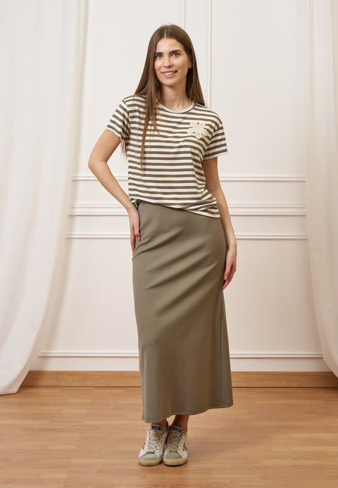 Gonna lunga svasata a vita alta