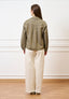 Pantalone palazzo orlo sfrangiato  - AVORIO