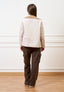 Pantalone cargo in felpa  - MARRONE