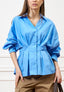 Camicia over con pince - CELESTE