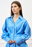 Camicia over con pince - CELESTE