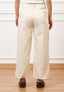 Pantalone con fondo ampio in cotone - AVORIO