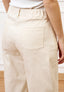 Pantalone con fondo ampio in cotone - AVORIO