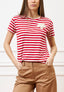 Pantalone con fondo ampio in cotone - NOCCIOLA