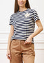 Pantalone con fondo ampio in cotone - NOCCIOLA