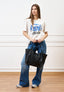 T-shirt con stampa e applicazioni - BIANCO