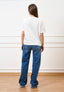 T-shirt con stampa e applicazioni - BIANCO