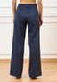 Pantalone palazzo melange - BLU