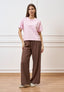 T-shirt basica tinta unita - ROSA