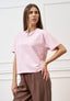 T-shirt basica tinta unita - ROSA