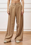 Pantalone ampio con pinces - CAMMELLO