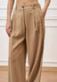 Pantalone ampio con pinces - CAMMELLO