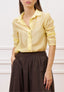Camicia dritta in mussola - GIALLO