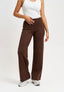 Pantalone palazzo in maglia - MARRONE