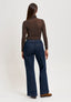 Jeans palazzo con elastico retro - BLU