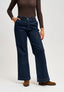 Jeans palazzo con elastico retro - BLU