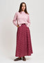 Maglia girocollo misto cachemire - ROSA