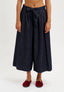 Pantalone gonna in jeans con laccio - BLU
