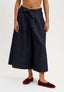 Pantalone gonna in jeans con laccio - BLU