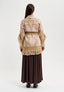 Cappotto in maglia jacquard - BEIGE/ROSA