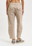 Pantalone balloon pince sul fondo - BEIGE