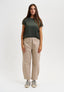 Pantalone balloon pince sul fondo - BEIGE