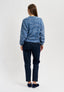 Jeans cavallo sceso elastico in vita - BLU