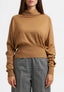 Maglia con collo a ciambella - CAMMELLO