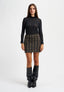 T-shirt dolcevita con cachemire - NERO