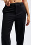 Pantalone carrot a vita alta - NERO