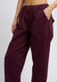 Pantalone balloon pince sul fondo - BORDEAUX