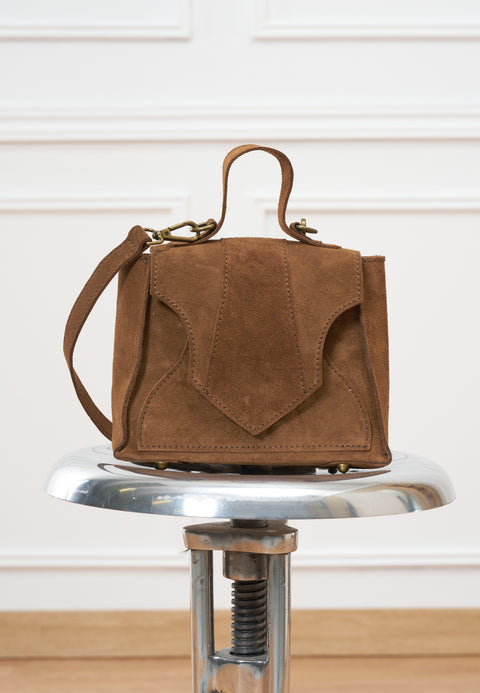 Borsa cubetto scamosciata