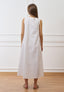 Vestito lungo con bustino combinato  - BIANCO