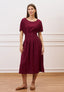 Vestito midi con pinces in vita - INDIA