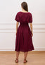 Vestito midi con pinces in vita - INDIA