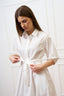 Vestito lungo in cotone - BIANCO
