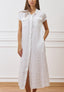 Vestito lungo in puro lino - BIANCO