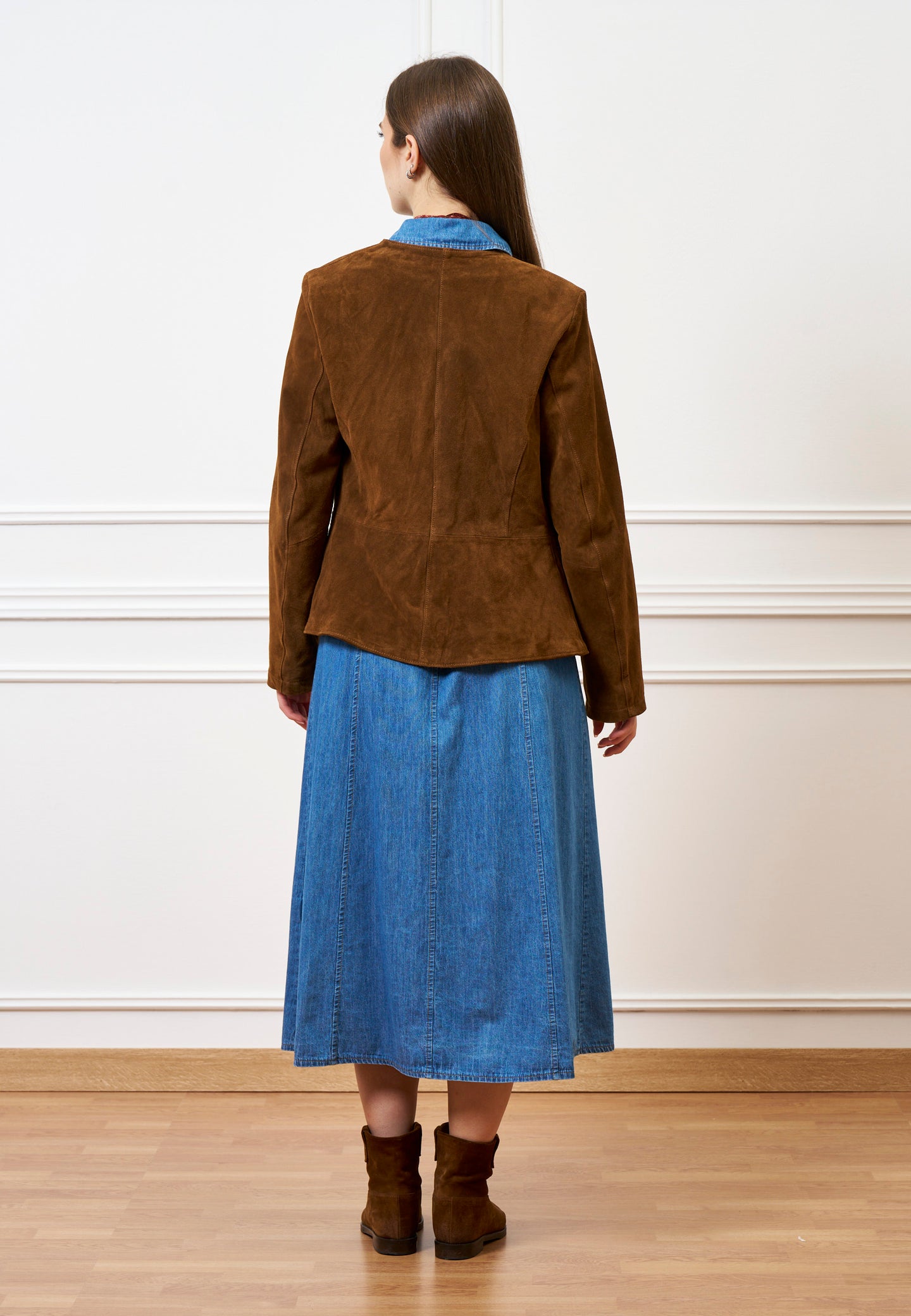 Vestito lungo in jeans  - BLU