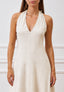 Vestito lungo con schiena scoperta - AVORIO