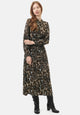 Vestito lungo camouflage chemisier