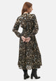 Vestito lungo camouflage chemisier